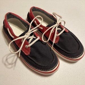 Crocs "Hover Boat" Red White Blue Boat Shoes M8 W10